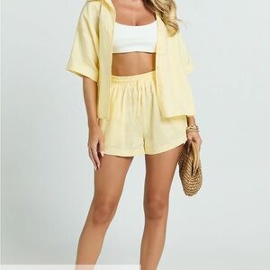 Showpo Light Yellow Casual Set